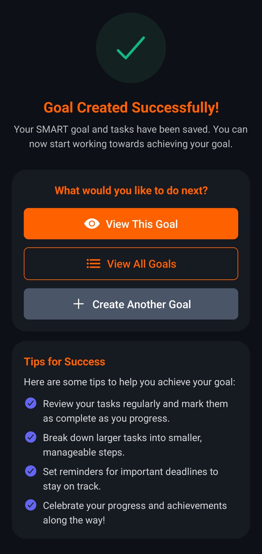 AmbiGoal App Screenshot